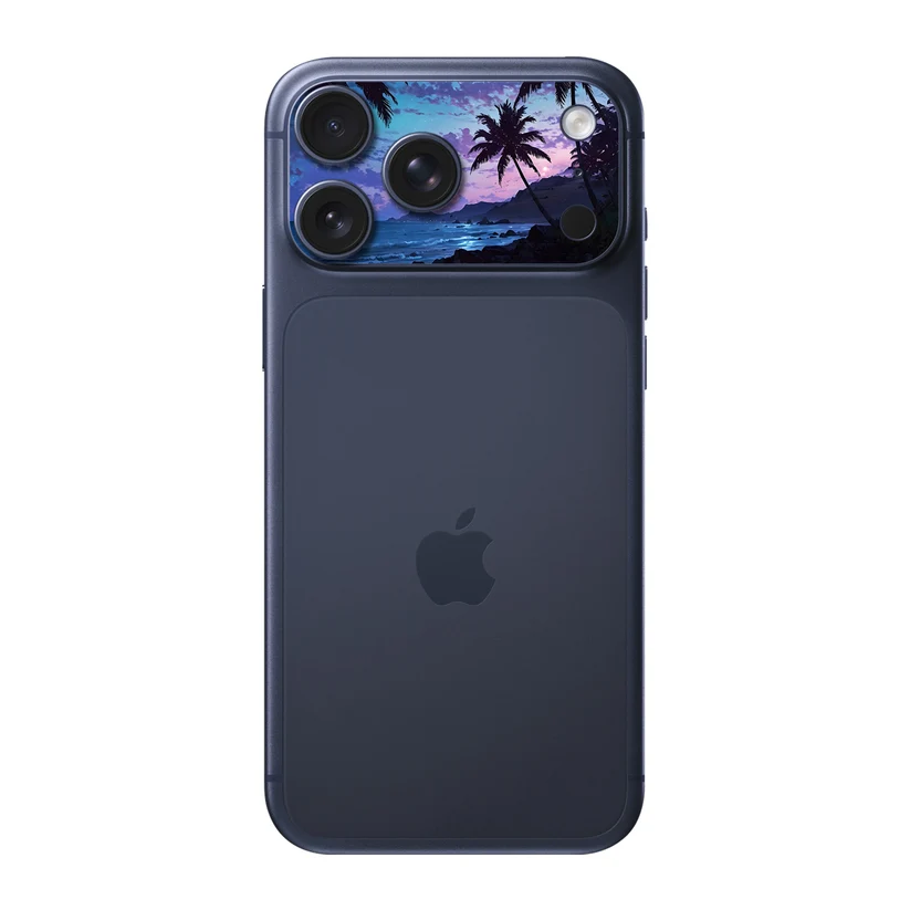 Palmier Nocturne — Sticker pour objectifs caméra iPhone 17 Pro Max